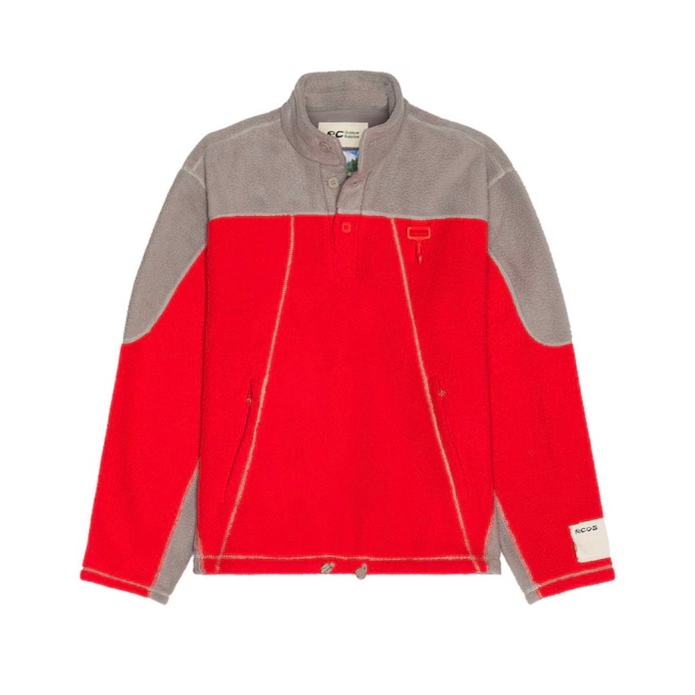 RC OUTDOOR SUPPLY Sherpa Fleece Collared Pullover Size‎ XL